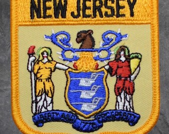 New Jersey Patch - Newark, Jersey Shore, Trenton, East Coast (Iron On)