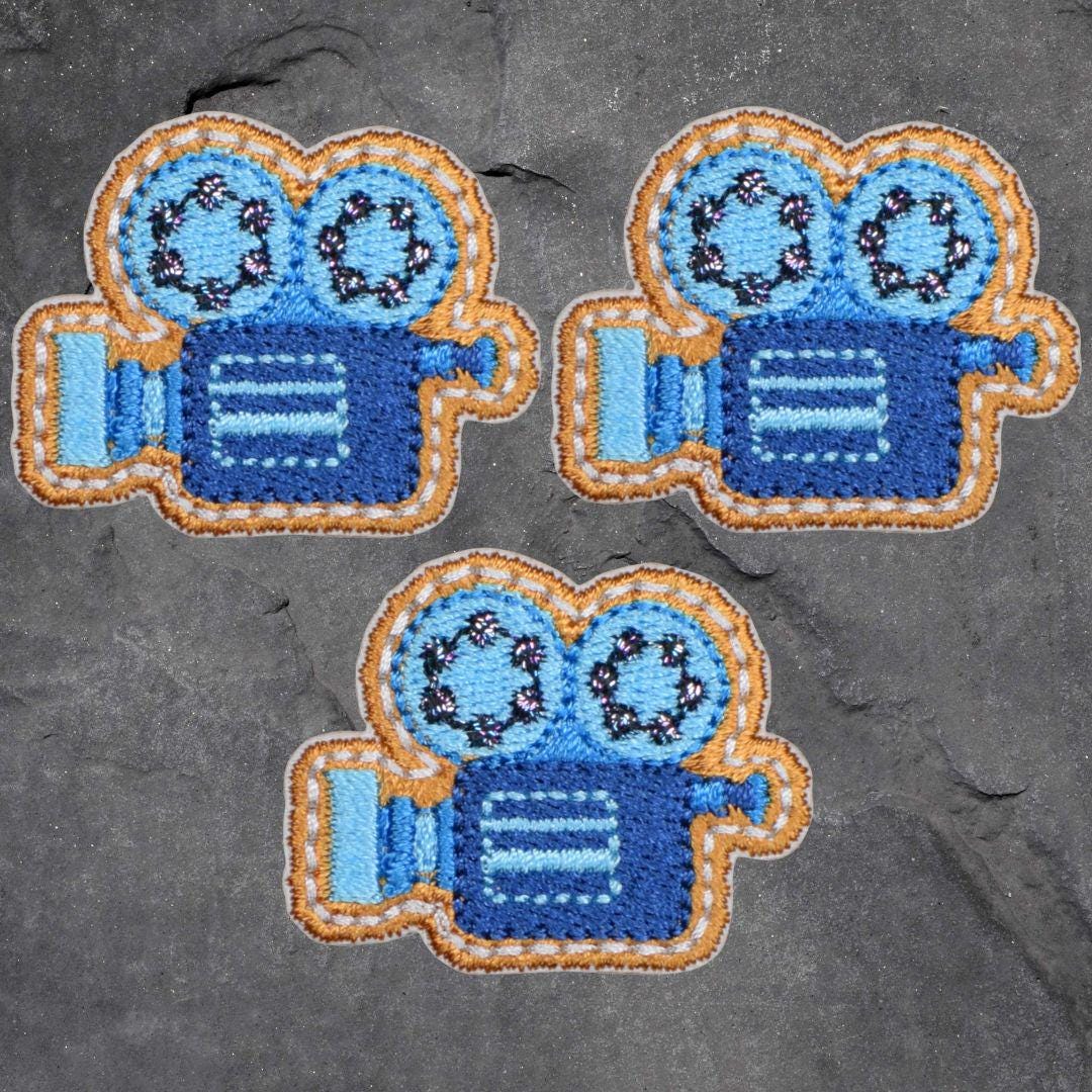 Camera Man Patch Movie Camera Patch Set - 3 Pack, Cinema, Theater, Applique (iron On) - Etsy