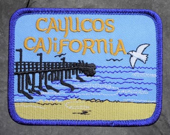 Cayucos Patch - Cayucos California, Central Coast, SLO, Beach, Applique (Iron On)