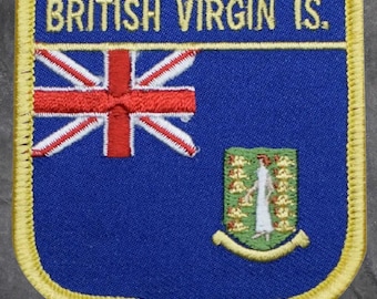 British Virgin Islands Patch - Caribbean, West Indies, BVI, Applique (Iron On)