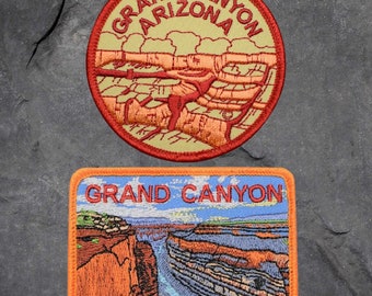 Grand Canyon Patch Set - Arizona, Colorado River, National Park (Iron On)