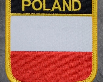 Poland Patch - Europe, Warsaw, Polska, Baltic Sea, Krakow (Iron On)