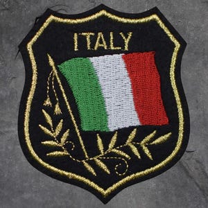 Italy Patch - Italia, Rome, Mediterranean, Europe, Applique (Iron On)