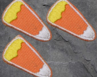 Candy Corn Patch Set - Halloween, Treat, Applique (Iron On)