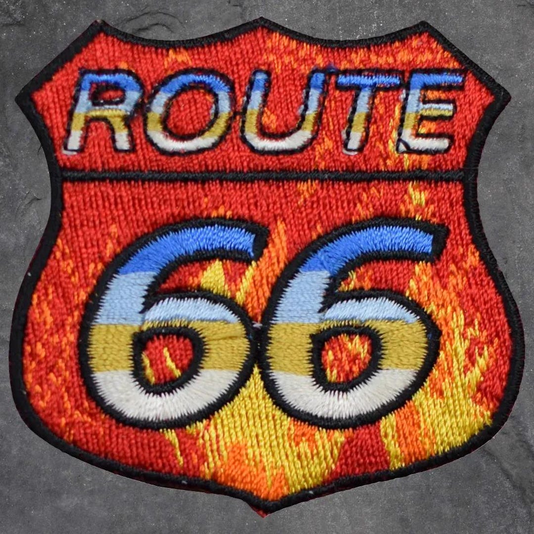 Order 66 Patch Route 66 Patch - Flames, Fire, RT 66, Highway, Applique (iron On) - Etsy