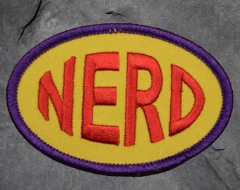 Nerd Patch - Geek, Smart, Techie, Brainiac, Intelligent (Iron On)