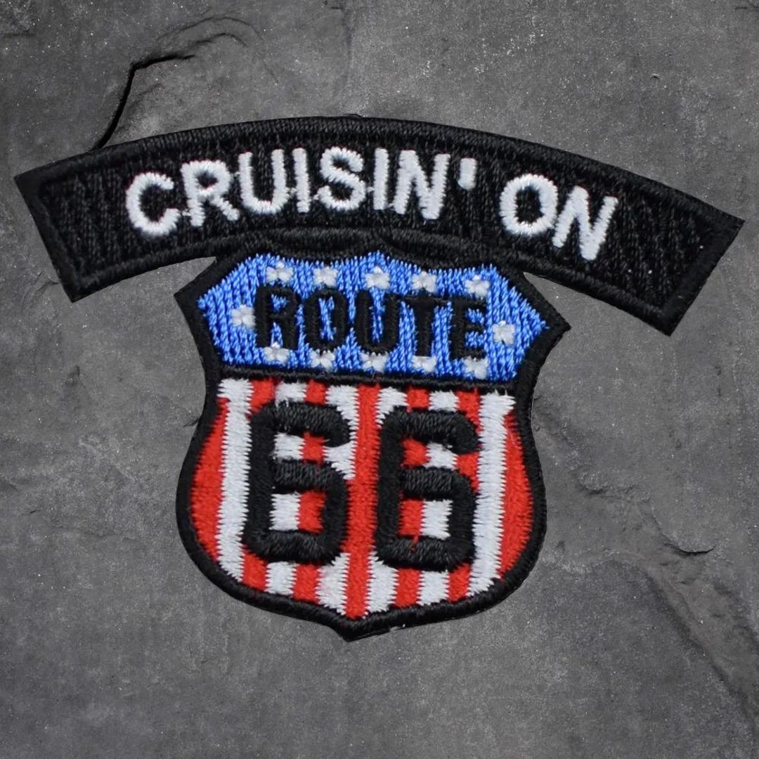 Order 66 Patch Route 66 Patch: Embroidered Motorcycle Biker Applique (iron on 2.5
