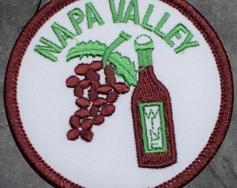 Napa Valley Patch - California, Wine, Vineyard, Winery (Iron On)