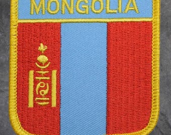 Mongolia Patch - Manchurian, Asia, Ulaanbaatar, High Dessert (Iron On)