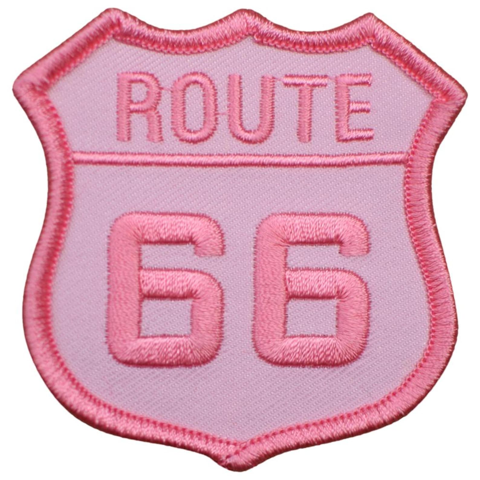 Order 66 Patch Route 66 Patch - Pink, Highway, Biker, Motorcycle Badge (iron On) - Etsy