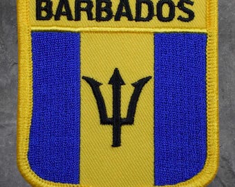 Barbados Patch - Caribbean, West Indies, Tropics, Applique (Iron On)