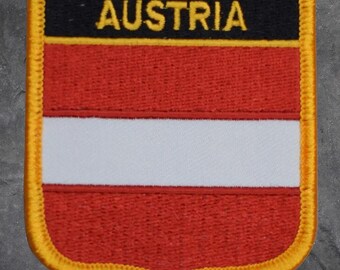Austria Patch - Austria Badge, Vienna, Europe, Applique (Iron On)