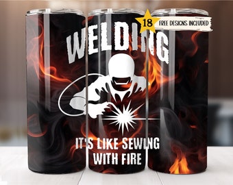 Welding Sublimation Wrap 20 oz Skinny Tumbler Wrap Welding Sublimation Designs Straight PNG File Digital Download Template Man Welders Life