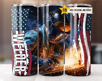 Welding Sublimation Wrap 20 oz Skinny Tumbler Wrap Welding Sublimation Designs Straight PNG File Digital Download Template Man Welders Life