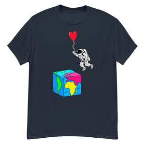 An Astronaut Who Flew from Space to His Girlfriend and a Space T-Shirt, Men&#39;s classic tee