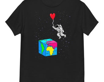 An Astronaut Who Flew from Space to His Girlfriend and a Space T-Shirt, Unisex classic tee
