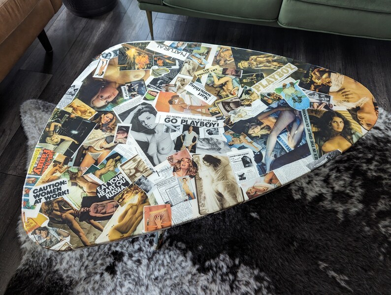 Retro Playboy Magazine Coffee Table Etsy UK