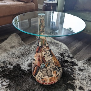 Midcentury Adult Magazine End Table