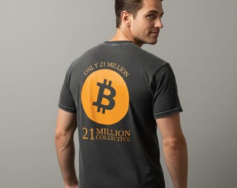 Bitcoin T-shirt - Only 21 Million - Crypto Graphic Tee - Bitcoin Logo Apparel
