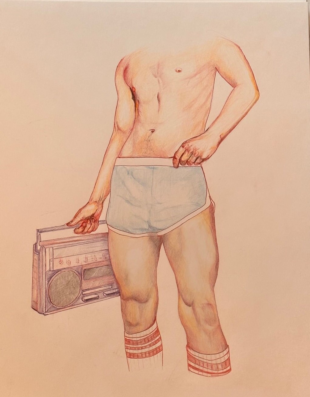 Boom Box Boy High Quality Print