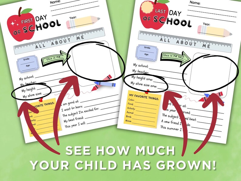 Back to School Printable | Back to School Questionnaire | All About Me ...