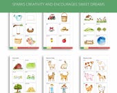 Printable Farm Animal Story Telling Cards - Instant Download - LF01