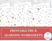 Alphabet Learning Worksheets: Capital and Lowercase Letters (Printable PDF)