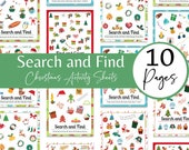 Christmas Find and Search Activity Sheets: Holiday Games (Digital Download)