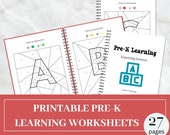 Color By Letter Worksheets: Preschool Alphabet Learning (Printable PDF)