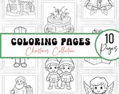 Christmas Coloring Pages: Holiday Kids Activity (PDF Download)