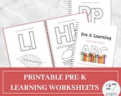 Alphabet Coloring Pages: Educational Preschool Worksheets (Printable PDF)