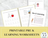 Alphabet Tracing Worksheets: ABC Letter Practice, Preschool Learning (Printable PDF)