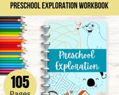 Preschool Learning Workbook: Fun Maze Puzzles & Coloring Pages (Digital Download)