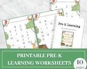 Alphabet Missing Letter Worksheet: Preschool Learning (Printable PDF)