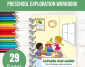 Shape Exploration Workbook: Preschool Learning (Printable PDF)