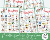 Printable Kindness Bingo Game, Instant Download PDF - BI03