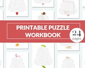 Maze Puzzle Book: Adventures for Little Explorers Vol. 5 (Printable PDF)