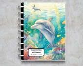 Dolphin Composition Notebook: Lined Pages for Journaling (Instant Download)