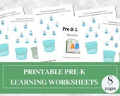 Alphabet Sorting Activity: Preschool Learning Worksheets (Printable PDF)
