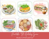 Vietnamese Lunar New Year Game – Bau Cua Tom Ca, Food Edition (Digital Download)