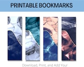 Alcohol Ink Bookmarks with Gold Foil (Set of 4) (Digital Download)