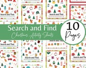 Christmas Activity Sheets: Find and Search Games (Digital Download)