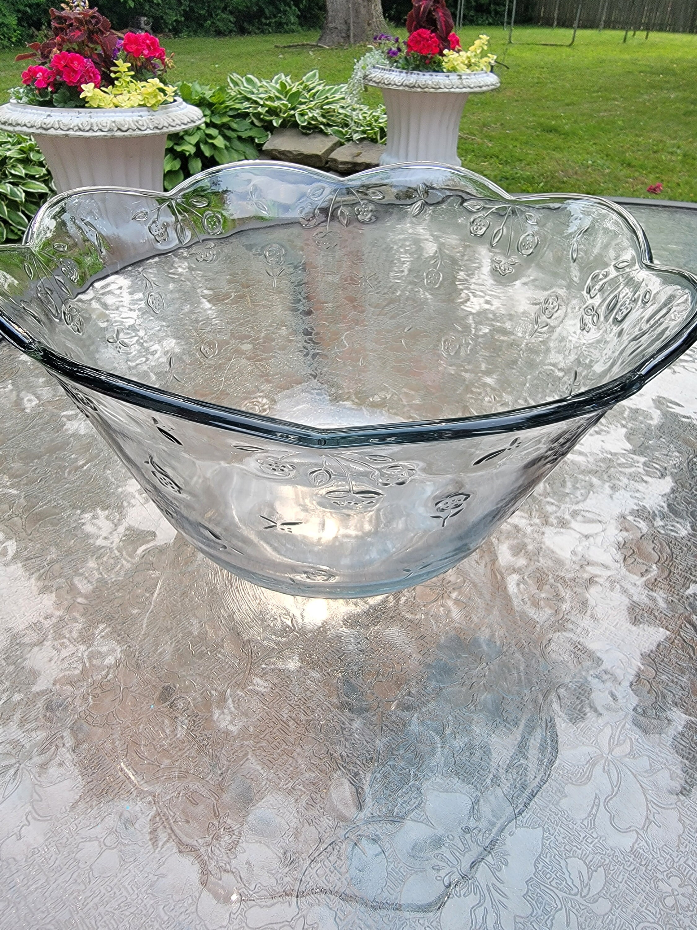 Vintage Punch Bowls Anchor Hocking savannah Etsy