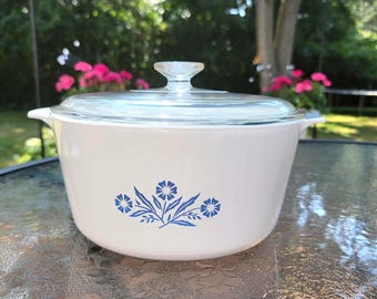 Vintage Pyrex Homestead 4 Qt Big Bertha #664 Casserole Dish With