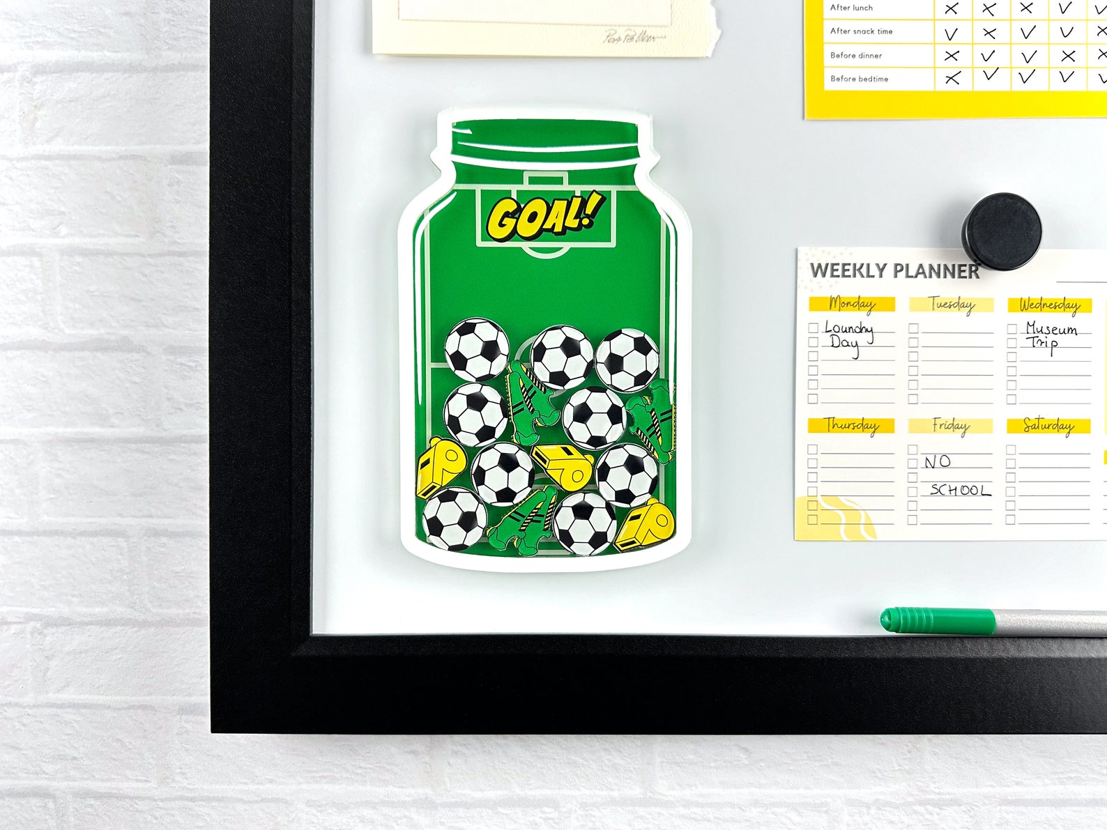 Soccer Reward Jar | Soccer Mom | Chore Chart for Kids | Reward Chart ...