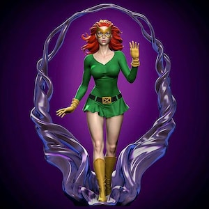 3D jean grey 3D Printer Files 3D STL model Print ,STL File,3D Digital Printing STL File for 3D Printers 3d printer