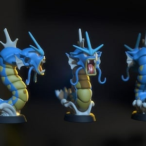 3D gyarados pokemon File stampante 3D Modello 3D STL Stampa, File STL, File STL di stampa digitale 3D per stampanti 3D Stampante 3D