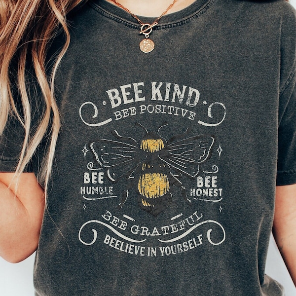 Comfort Colors Bee Kind Shirt, Be Kind Shirt, Kindness Shirt, Birthday Gift, Teacher Gift, Valentine Gift, Bee Lover Shirt, Gift for Her