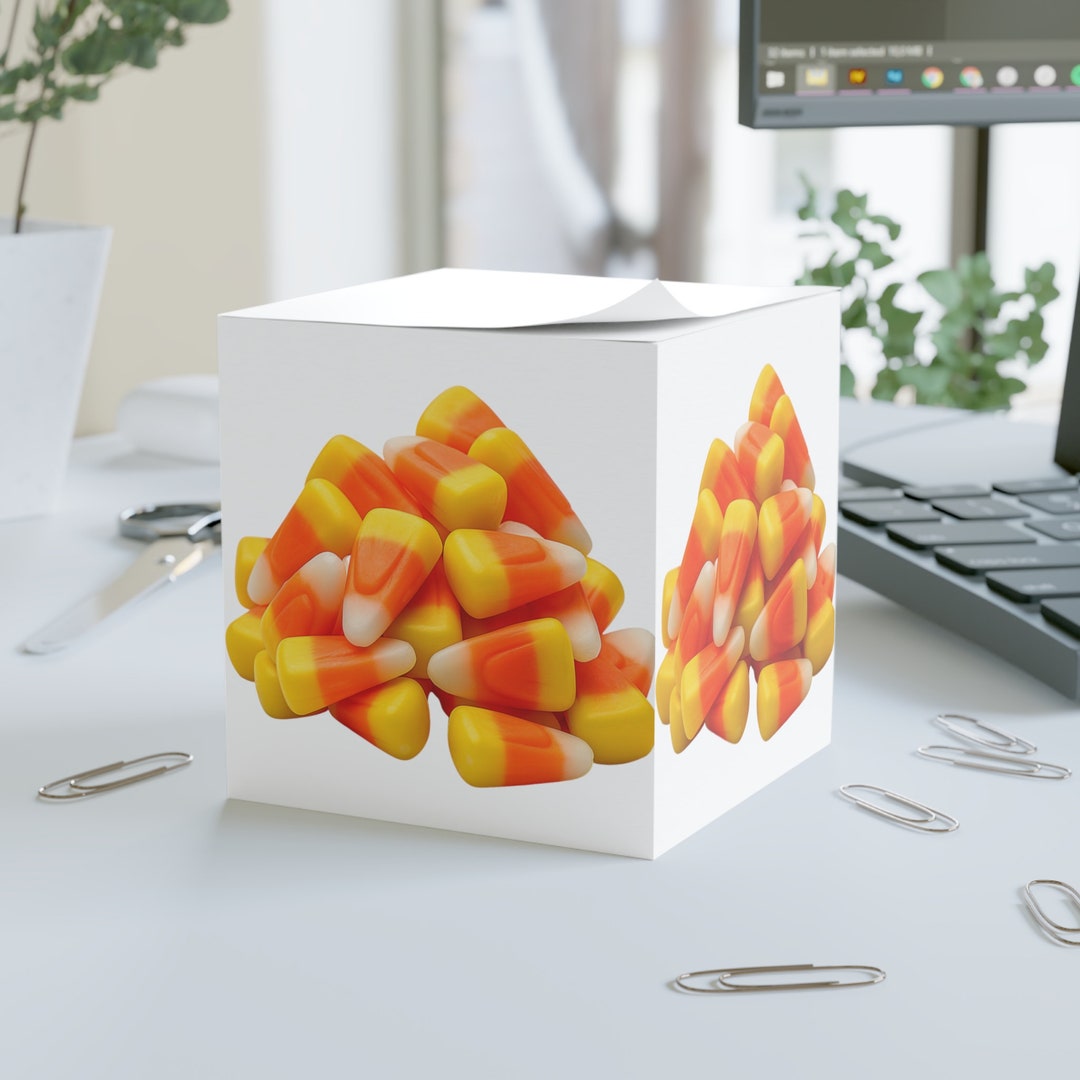 Candy Corn Note Cube Note Pad Postit Halloween Candy Etsy