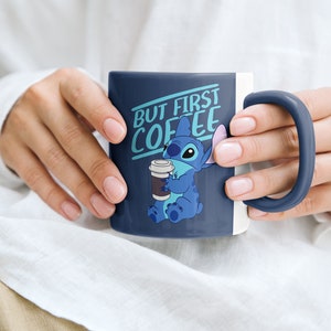 Niedliche Stitch Kaffeetasse, perfekt zum Verschenken, Kaffeetasse, Teetasse.